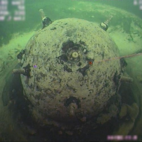 ROV image sea mine
