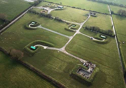 Aerial view Factory site