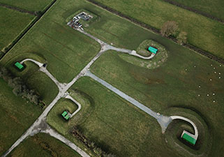 Aerial view factory site